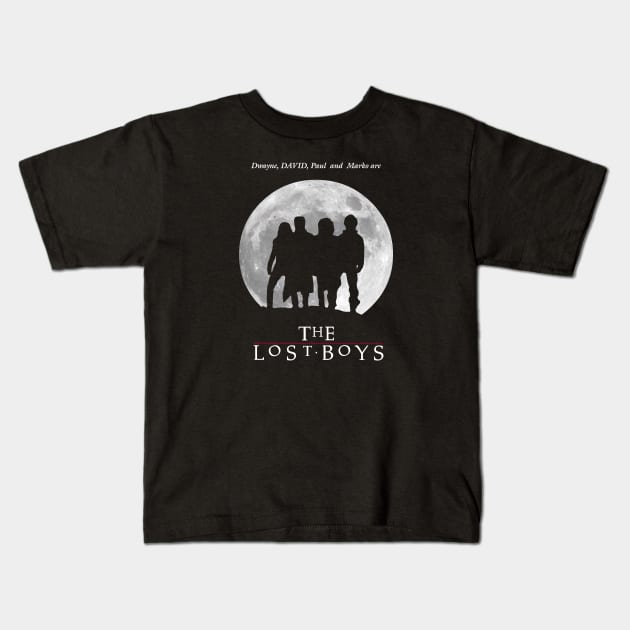 Dwayne, David, Paul and Marko are The Lost Boys Kids T-Shirt by DaveLeonardo